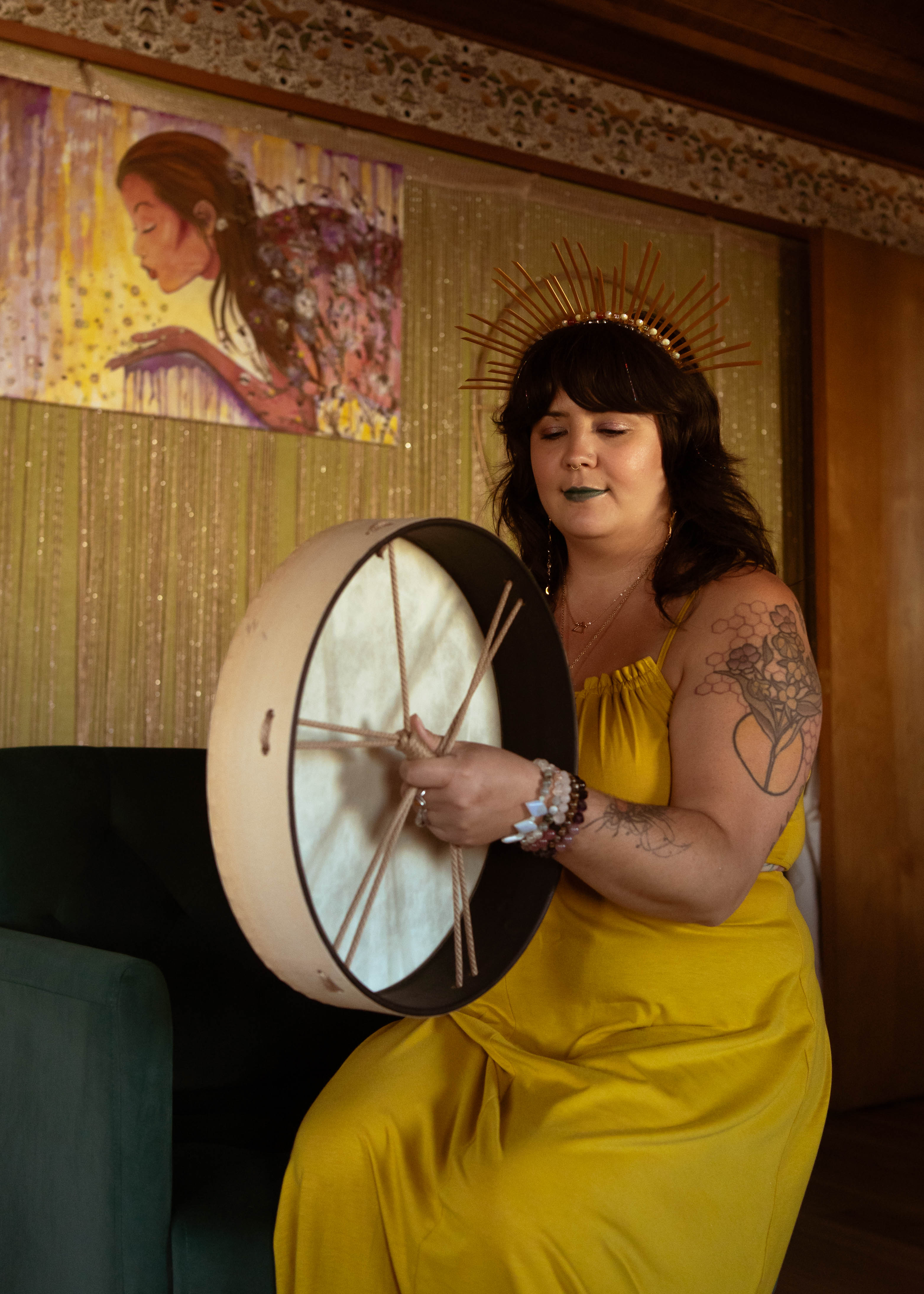 Full Moon Group Drumming ~ In Person at Moon Bees | Moon Bees Wellness LLC